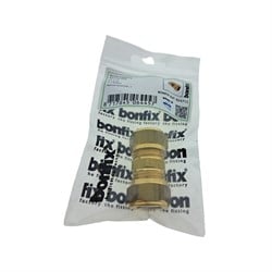 Bonfix Rechte Koppeling Messing - Knel x Knel