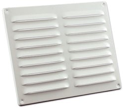 Nedco Aluminium schoepenrooster 250 x 200 mm Wit Kleine Schoepen