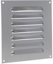 Nedco Aluminium schoepenrooster Grijs Vlak Kleine schoepen