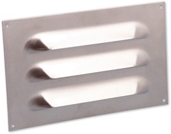 Nedco Aluminium schoepenrooster Grijs Vlak