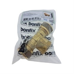 Bonfix T-stuk messing - Knel x Binnendraad x Knel