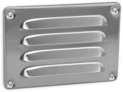 Nedco RVS Schoepenrooster Grijs 130 x 90 MM Kleine Schoepen