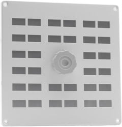 Nedco Schuifrooster Aluminium Met Gaas Wit 200 x 200 MM