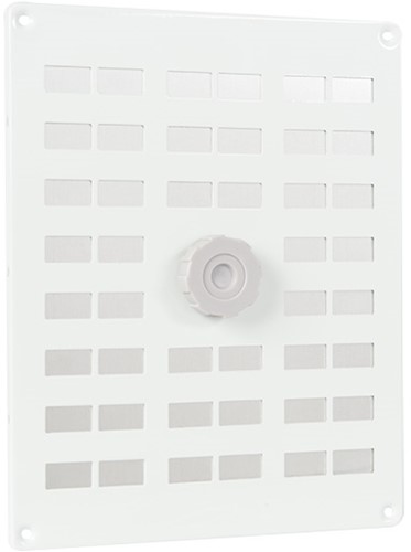 Nedco Schuifrooster Aluminium Wit Met Gaas 250 x 200 MM