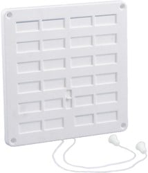 Nedco Afsluitbaar Ventilatierooster Wit 300 x 300 mm