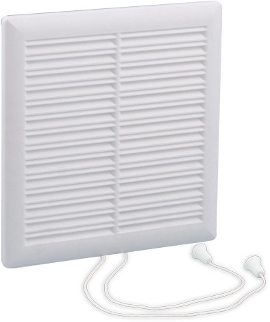 Afsluitbaar Ventilatierooster 200 x 200 MM Wit