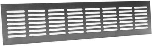 Nedco RVS Plintrooster 400 x 80 mm Grijs