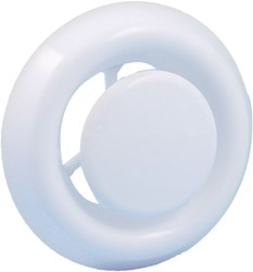 Nedco Afzuigventiel met klemmen Wit