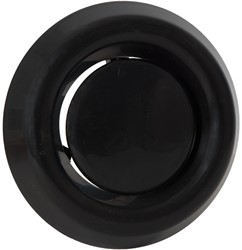 Nedco Afzuigventiel met klemmen Zwart Ø 125 mm
