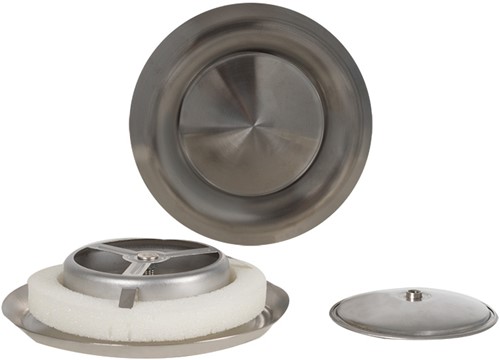 Nedco Aanvoerventiel Met Klemmen Ø 100 mm RVS-2