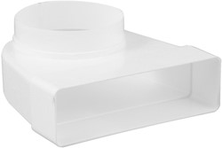 Nedco Overgangsstuk Haaks Ø125 204 x 60 mm