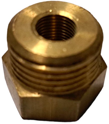 Messing Verloopring 1/8'' x 1/2'' Binnendraad/Buitendraad Special