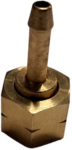 2/3 HD Koppeling 3/8'' x 6 Tule Messing 961 Linkse Draai