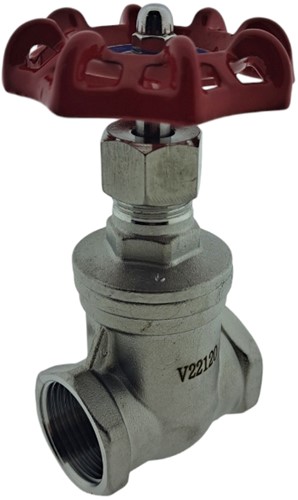 RVS 316 Schuifafsluiter PN 16 Bar 1''