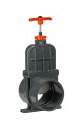 VDL PVC MES Schuifafsluiter DUL - 0.5 bar / lage druk - Uitwendige lijmverb. - 125