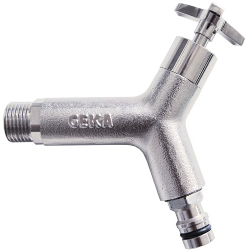 GEKA Plus designkraantje verchroomd 1/2''