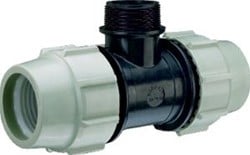 Plasson T-Stuk knel x buitendraad