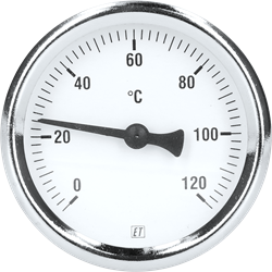 Bimetaal Thermometer 63 MM 1/2 Achteraansluiting"