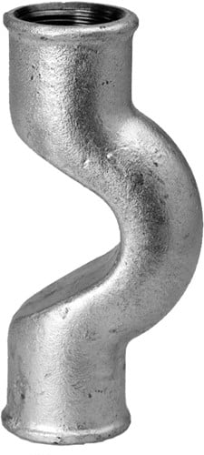 Overgangsbocht type 85 gegalvaniseerd