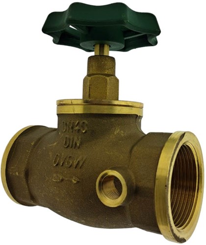 Afsluiter 1½'' + Aftap