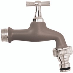 Colortap buitenkraan Taupe met snelkoppeling 1/2''