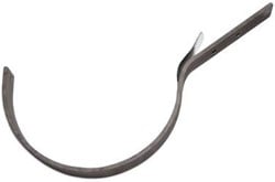 ZinkUnie Dakbeugel M30 - Gegalvaniseerd 25 x 5 mm - Staart 45° - Met tapgat