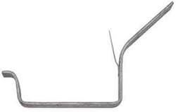 ZinkUnie Dakbeugel B37 - Gegalvaniseerd 30 x 5 mm - Staart 45° - Met lip