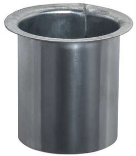 ZinkUnie Tapeind 90mm voor bakgoot - Zink - t.b.v. buis Ø80mm  / B30.B37.B44