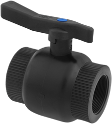 PVC kogelkraan voorzien van stalen bal binnendraad