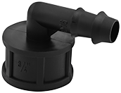 PP slangpilaar knie tule x binnendraad - 16 mm x 3/4''