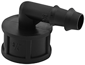 PP slangpilaar knie tule x binnendraad - 16 mm x 3/4''