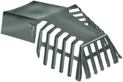 DYKA HWA PE bladvanger model U - Zwart - 60x80 tbv kiezelbak