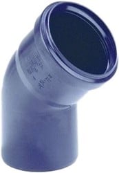 DYKA PP Bocht mof/spie 45° KOMO - Zwart