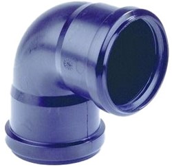 DYKA PP Bocht 90º KOMO -  Zwart - 2x mof