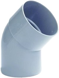 DYKA bocht 45° PVC KOMO - lijmmof/spie