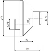 Set S- Koppelingen Set 3/4" x 1/2"-2