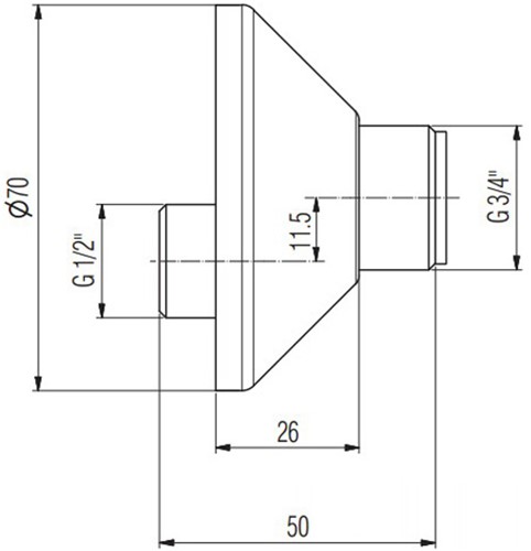 Set S- Koppelingen Set 3/4" x 1/2"-2