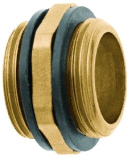 GEKA Messing Draadnippel 3/4 "