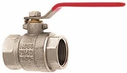 GEKA kogelkraan vernikkeld met RVS hendel binnendraad