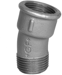 GF bocht 15º type 53 binnendraad x buitendraad
