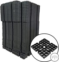 PE Grastegels 480 x 480 x 48 mm kleur zwart - Complete pallet
