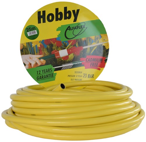 Hobby geel PVC waterslang  - 25 meter - 19 mm x 23,5 mm
