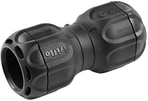 HSF ISIFLO SPRINT PE Rechte koppeling Type 100 - 63 x 63 KIWA/GASTEC