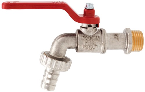 ITAP 166 kogeltapkraan - buitendraad met slangaansluiting