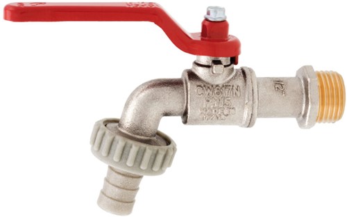 ITAP 174 kogeltapkraan - met nylon slangaansluiting