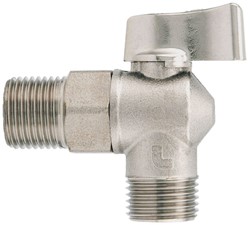 ITAP 391 Kogelkraan haaks messing vernikkeld - buitendraad 1/2''