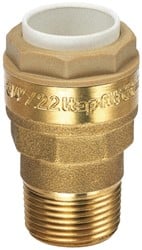 ITAP 615 push-fit puntstuk DVGW - 25 mm x 3/4