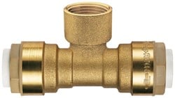 ITAP 635 push-fit T-stuk DVGW - 16 mm x 1/2 x 16 mm