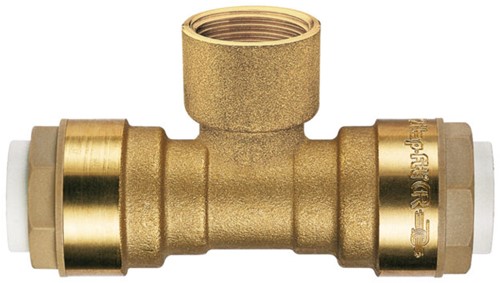 ITAP 635 push-fit T-stuk DVGW - 20 mm x 1/2 x 20 mm