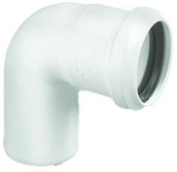 DYKA PP bocht 90° KOMO - Wit - mof/spie